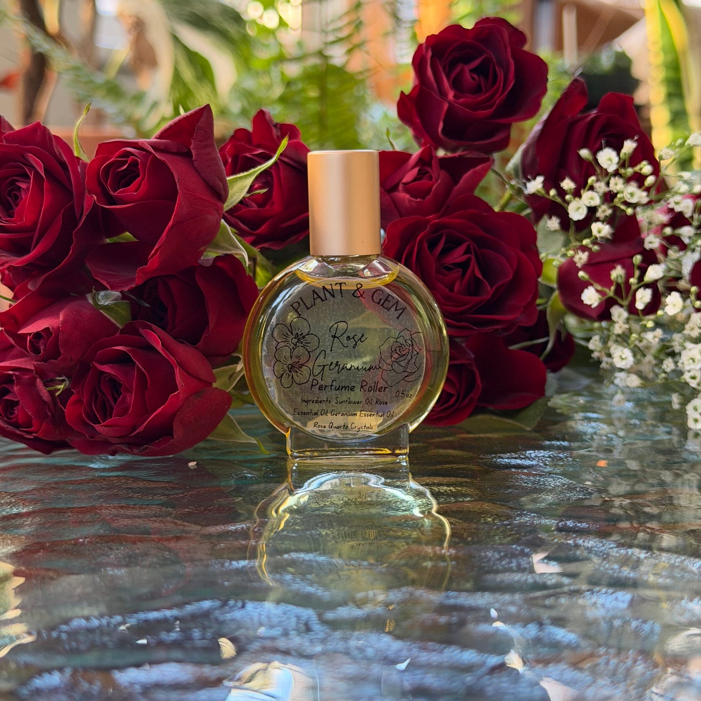 Rose Geranium Perfume Roller